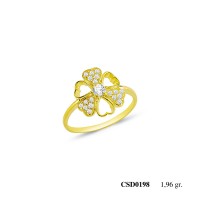  Silver Ring with stone CSD198-925K