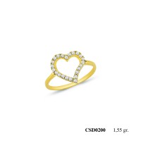  Silver Ring with stone CSD200-925K