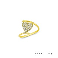  Silver Ring with stone CSD201-925K