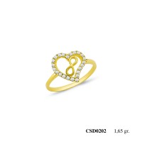  Silver Ring with stone CSD202-925K