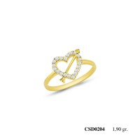  Silver Ring with stone CSD204-925K