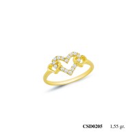  Silver Ring with stone CSD205-925K