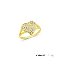  Silver Ring with stone CSD207-925K