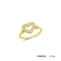  Silver Ring with stone CSD210-925K
