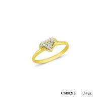  Silver Ring with stone CSD212-925K