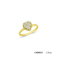  Silver Ring with stone CSD215-925K
