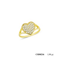 Silver Ring with stone CSD216-925K