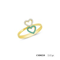  Silver Ring with stone CSD218-925K