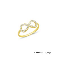  Silver Ring with stone CSD221-925K