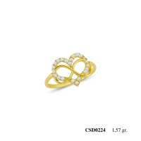  Silver Ring with stone CSD224-925K