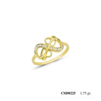  Silver Ring with stone CSD225-925K