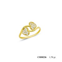  Silver Ring with stone CSD226-925K