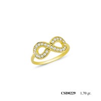  Silver Ring with stone CSD229-925K