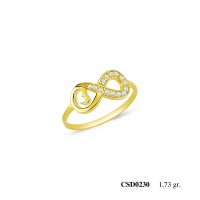  Silver Ring with stone CSD230-925K