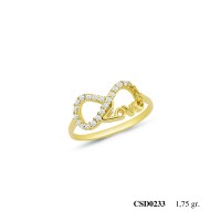  Silver Ring with stone CSD233-925K