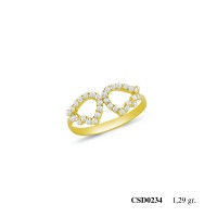  Silver Ring with stone CSD234-925K