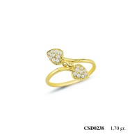  Silver Ring with stone CSD238-925K