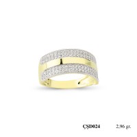  Silver Ring with stone CSD24-925K