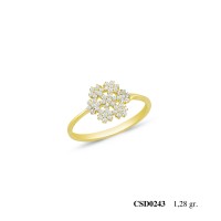  Silver Ring with stone CSD243-925K