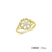  Silver Ring with stone CSD245-925K