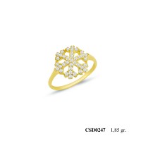  Silver Ring with stone CSD247-925K