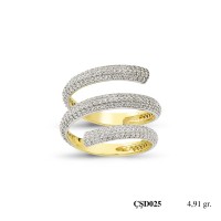  Silver Ring with stone CSD25-925K