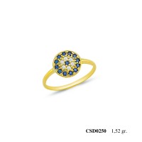  Silver Ring with stone CSD250-925K