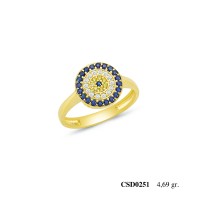  Silver Ring with stone CSD251-925K