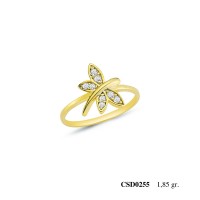  Silver Ring with stone CSD255-925K