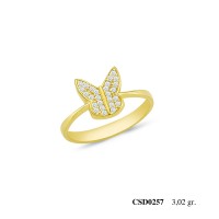  Silver Ring with stone CSD257-925K