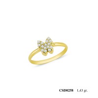  Silver Ring with stone CSD258-925K