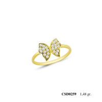  Silver Ring with stone CSD259-925K