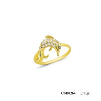  Silver Ring with stone CSD264-925K