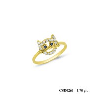 Silver Ring with stone CSD266-925K