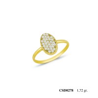  Silver Ring with stone CSD278-925K