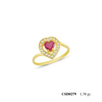  Silver Ring with stone CSD279-925K