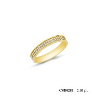  Silver Ring with stone CSD281-925K