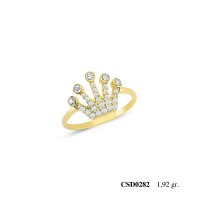  Silver Ring with stone CSD282-925K