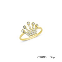  Silver Ring with stone CSD283-925K