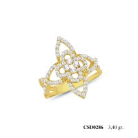  Silver Ring with stone CSD286-925K