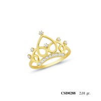  Silver Ring with stone CSD288-925K