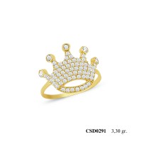  Silver Ring with stone CSD291-925K