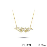 Silver    necklace    with    pendant                                          FRH004-925K