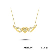 Silver    necklace    with    pendant                                          FRH006-925K