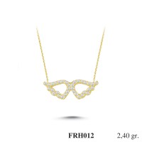 Silver    necklace    with    pendant                                          FRH012-925K