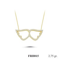 Silver    necklace    with    pendant                                          FRH015-925K