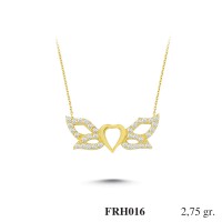 Silver    necklace    with    pendant                                          FRH016-925K