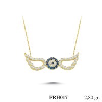 Silver    necklace    with    pendant                                          FRH017-925K