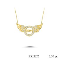 Silver    necklace    with    pendant                                          FRH023-925K
