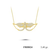 Silver    necklace    with    pendant                                          FRH024-925K